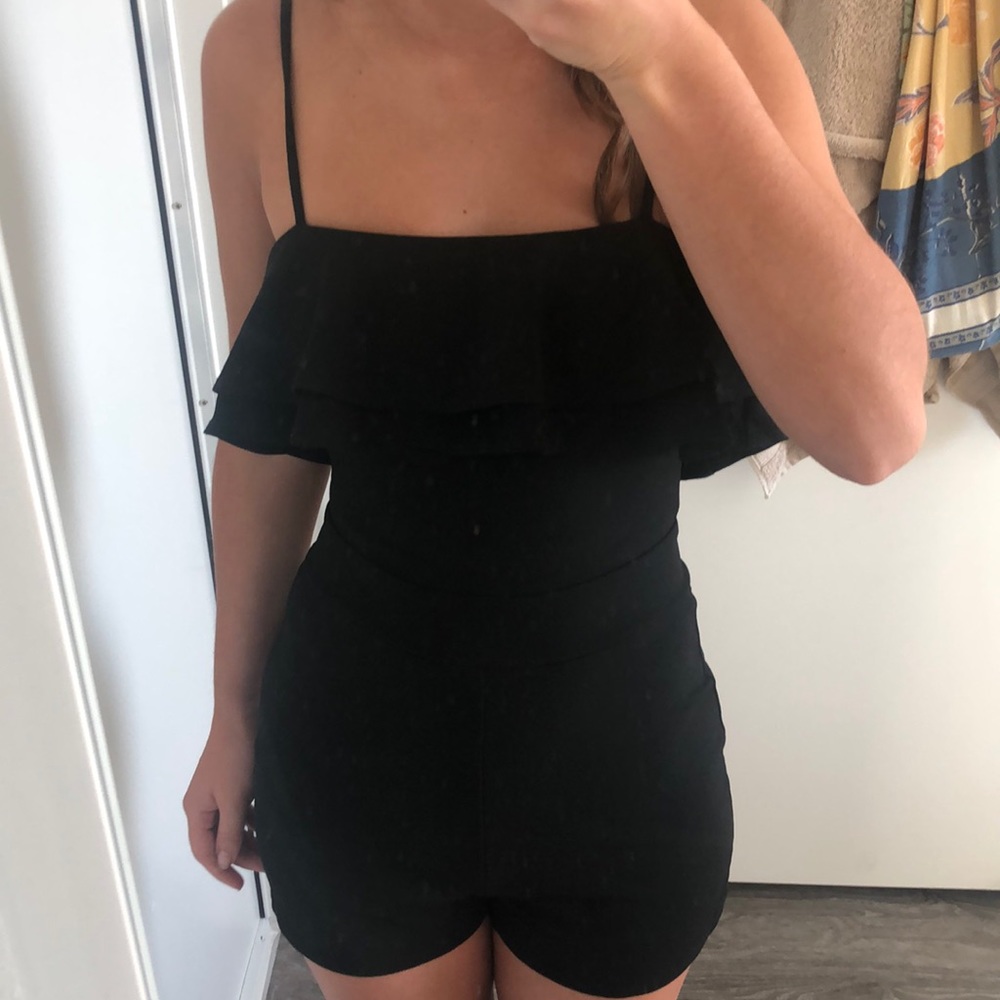 Black Mini Jumpsuit